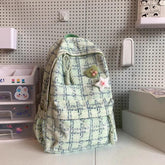 TSB42 Cool Backpacks - Plaid Pattern - Laptop, College, School, Travel Bags - Touchy Style