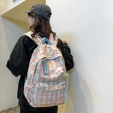 TSB42 Cool Backpacks - Plaid Pattern - Laptop, College, School, Travel Bags - Touchy Style