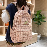 TSB42 Cool Backpacks - Plaid Pattern - Laptop, College, School, Travel Bags - Touchy Style