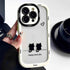 TSP103 Cute Phone Cases For iPhone 15 Pro Max, 14, 13, 12, and 11 - Cats Oval Bumper Transparent Back Cover - Touchy Style