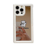 TSP104 Cute Phone Cases For iPhone 11, 12, 13, 14, and 15, Pro Max and 15 Plus - Cartoon Cat Dog Pattern - Invisible Kickstand Holder - Touchy Style