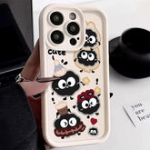 TSP111 Cute Phone Cases For iPhone 14, 13, 12, 11, 15 Pro Max, XS, XR, X, 8, 7 Plus, SE2, 14Pro and 15Pro - Worm Back Cover - Touchy Style