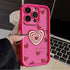 TSP122 Cute Phone Cases For iPhone 15, 14, 13, 12, 11, Pro Max, XS, XR, X, 8, 7 Plus, SE2, 14Pro, and 15Pro - Matte Red Hearts Pattern - Touchy Style