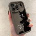 TSP124 Cute Phone Cases For iPhone 14, 13, 12, 11, 15 Pro Max, XS, XR, X, 8, 7 Plus, and SE2 - Black Cat Soft Cover - Touchy Style