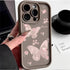 TSP131 Cute Phone Cases For iPhone 14, 13, 12, 11, 15 Pro Max, XS, XR, X, 8, 7 Plus, SE2, 14Pro, and 15Pro - Butterfly Flower Pattern - Touchy Style