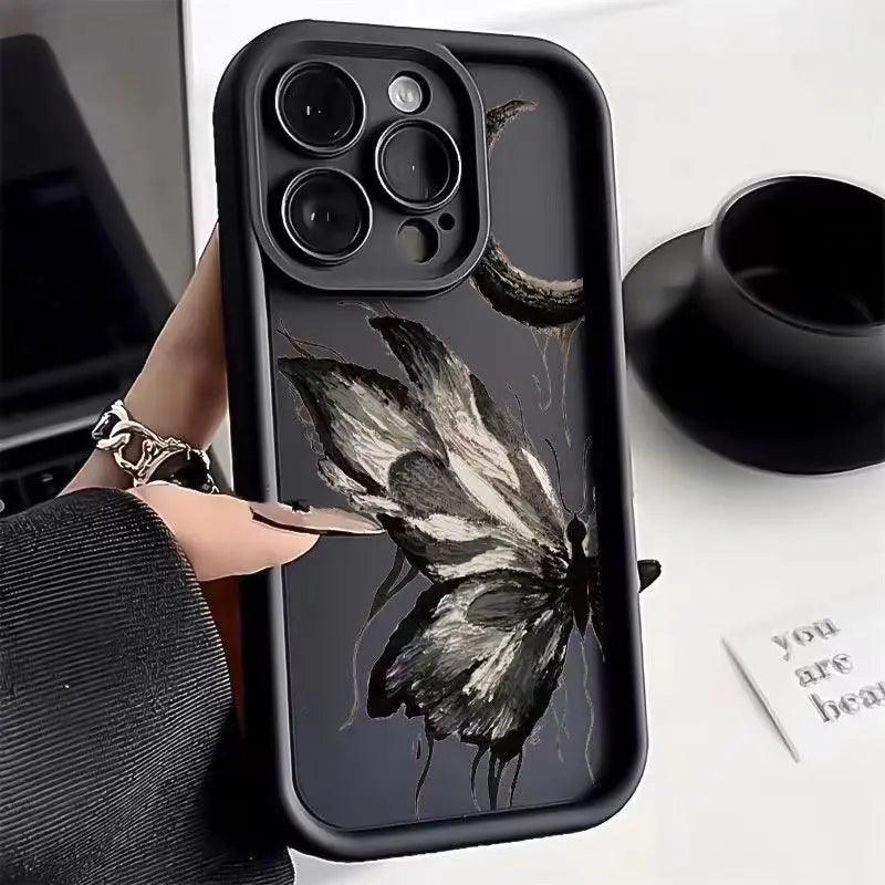 TSP149 Cute Phone Cases For Galaxy S24, S23, S22 Plus, Ultra, S21, S20 FE, A10, A11, A03, A04, A30, and A20 - Butterfly Pattern - Touchy Style