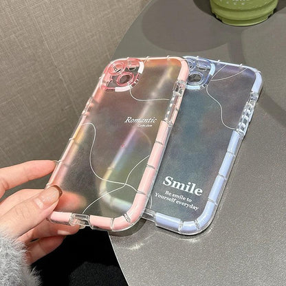 TSP15 Cute Phone Cases for iPhone 15 Pro Max, 14, 13, or 11 - Transparent Luminous Bumper Cover - Touchy Style