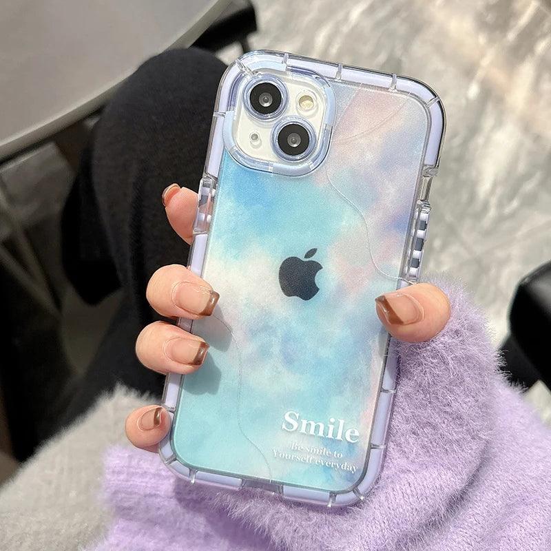 TSP15 Cute Phone Cases for iPhone 15 Pro Max, 14, 13, or 11 - Transparent Luminous Bumper Cover - Touchy Style