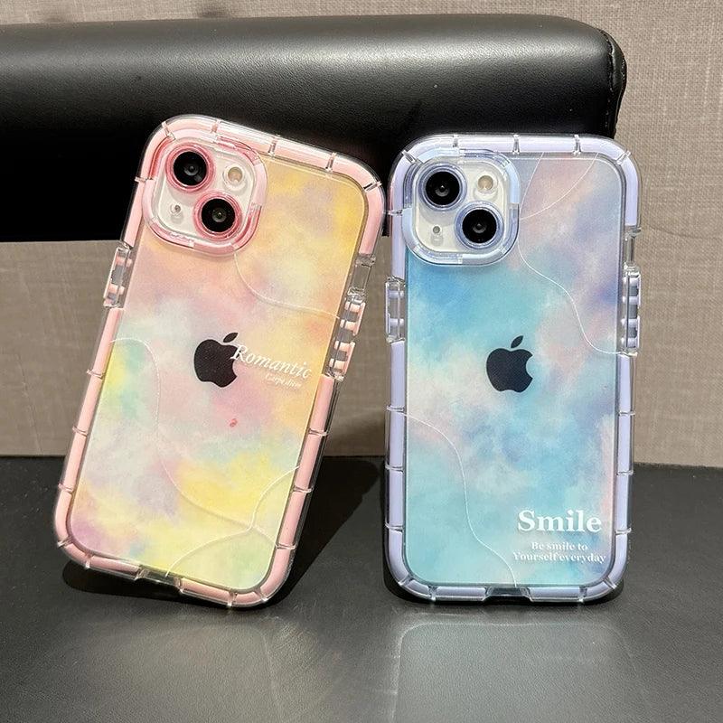 TSP15 Cute Phone Cases for iPhone 15 Pro Max, 14, 13, or 11 - Transparent Luminous Bumper Cover - Touchy Style