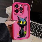 TSP156 Cute Phone Cases For Galaxy A55, A35, A25, A54, A34, A24, A73, A53, A33, A23, A71, A51, A31, A21, A50, A72, A52, A32, A22, A14, A13, and A12 - Funny Cat Pattern - Touchy Style