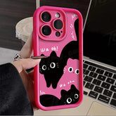 TSP158 Cute Phone Cases For Galaxy A55, 35, 25, 54, 34, 24, 73, 53, 33, 23, 71, 51, 31, 21, 50, 72, 52, 32, 22, 14, 13, and 12 - Fat Cat Pattern - Touchy Style