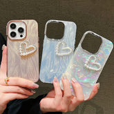 TSP159 Cute Phone Cases for Huawei P40, P50, P60 Pro, Mate 60, 50, 40, and 30 Pro - Pearl, Heart, Glitter, and Laser Pattern - Touchy Style