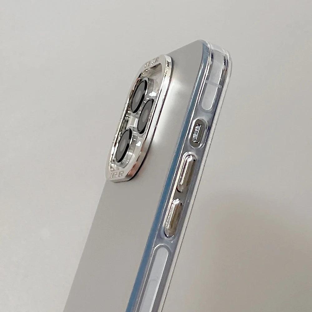 TSP160 Cute Phone Cases for Huawei Mate 60, 50, 40, 30 Pro, P40, P50, and P60 Pro - Electroplated Shiny Silver Color - Touchy Style