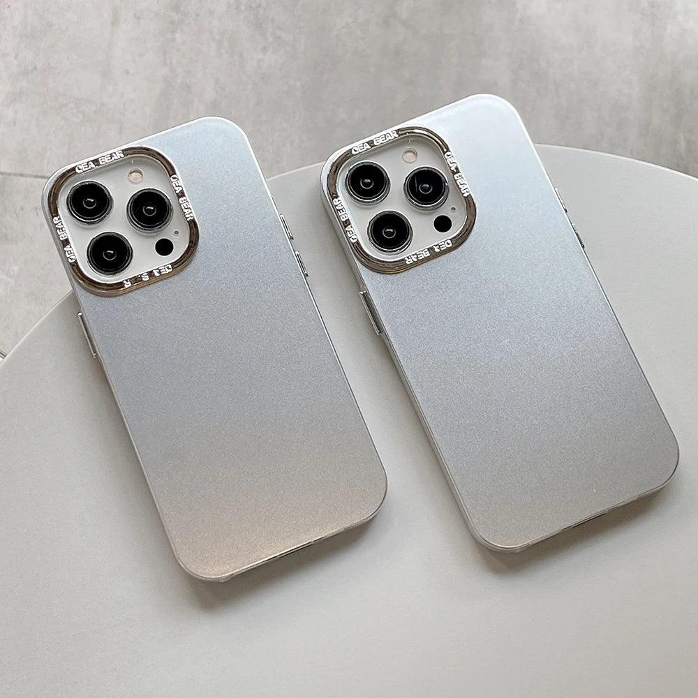 TSP160 Cute Phone Cases for Huawei Mate 60, 50, 40, 30 Pro, P40, P50, and P60 Pro - Electroplated Shiny Silver Color - Touchy Style