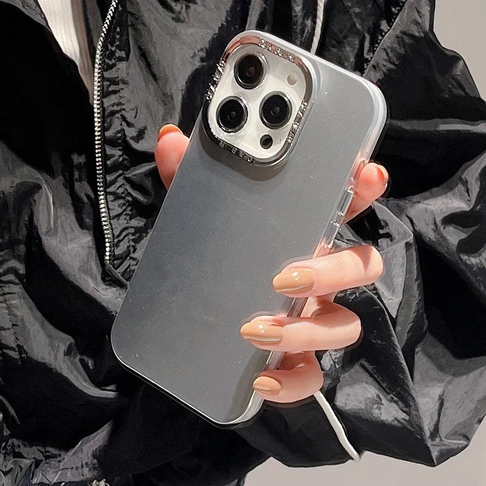 TSP160 Cute Phone Cases for Huawei Mate 60, 50, 40, 30 Pro, P40, P50, and P60 Pro - Electroplated Shiny Silver Color - Touchy Style