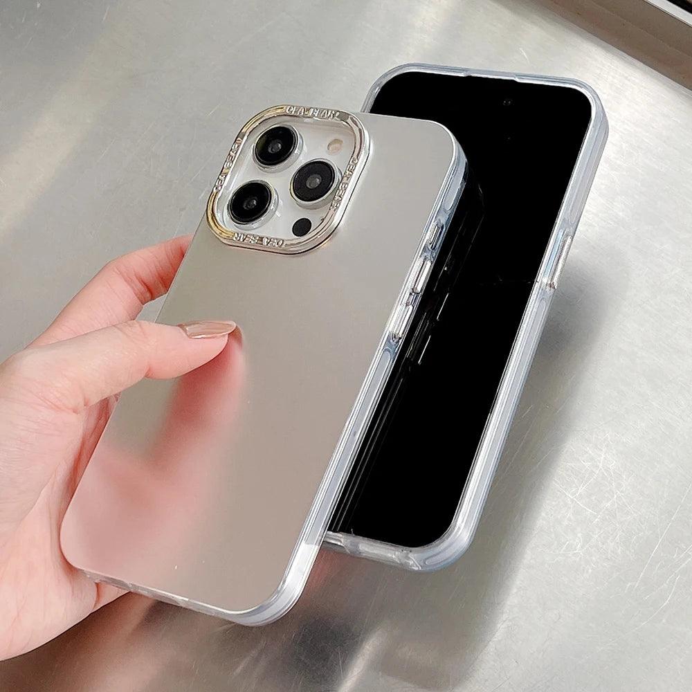 TSP160 Cute Phone Cases for Huawei Mate 60, 50, 40, 30 Pro, P40, P50, and P60 Pro - Electroplated Shiny Silver Color - Touchy Style