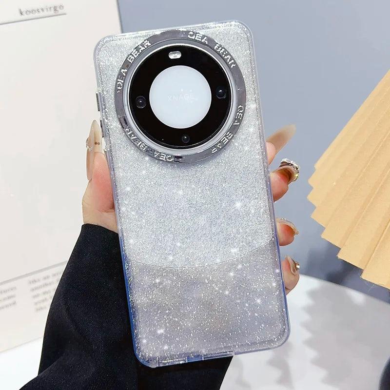 TSP162 Cute Phone Cases For Huawei P40, P50, P60, P70 Pro, Mate 60, 50, and 40 Pro - Shiny Glitter Cover - Touchy Style