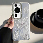 TSP166 Cute Phone Cases For Huawei P40, P50, P60, P70 Pro, and Mate 60, 50, 40, and 30 Pro - Bling Shiny Butterfly Cover - Touchy Style