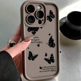 TSP174 Cute Phone Cases Cute For iPhone 14, 13, 12, 11, 15 Pro Max, XS, XR, X, 8, 7 Plus, SE2, 14Pro, and 15Pro - Butterfly Silicone Back Cover - Touchy Style