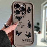 TSP174 Cute Phone Cases Cute For iPhone 14, 13, 12, 11, 15 Pro Max, XS, XR, X, 8, 7 Plus, SE2, 14Pro, and 15Pro - Butterfly Silicone Back Cover - Touchy Style