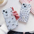 TSP176 Cute Phone Cases For iPhone 11, 12, 13, 14, 15 Pro Max, 14 Plus, and 15 Plus - Laser Bow Waves, Points Pattern - Touchy Style