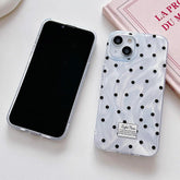 TSP176 Cute Phone Cases For iPhone 11, 12, 13, 14, 15 Pro Max, 14 Plus, and 15 Plus - Laser Bow Waves, Points Pattern - Touchy Style