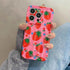 TSP18 Cute Phone Cases for iPhone 11, 12, 13, 14, and 15 Pro Max - Strawberry 3D Wave Glossy Cover - Touchy Style