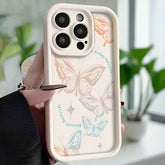 TSP190 Cute Phone Cases for iPhone 15, 14, 13, 12, 11 Pro Max, XS, XR, X, 8, 7 Plus, SE2, 14Pro, and 15Pro - Colorful Butterfly Pattern - Touchy Style