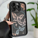 TSP190 Cute Phone Cases for iPhone 15, 14, 13, 12, 11 Pro Max, XS, XR, X, 8, 7 Plus, SE2, 14Pro, and 15Pro - Colorful Butterfly Pattern - Touchy Style