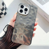 TSP194 Cute Phone Cases for iPhone 15, 14, 13, 11, 12 Pro Max, XS Max, XR, 7, and 8 Plus - 3D Frosted Folds Pattern - Touchy Style