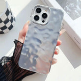 TSP194 Cute Phone Cases for iPhone 15, 14, 13, 11, 12 Pro Max, XS Max, XR, 7, and 8 Plus - 3D Frosted Folds Pattern - Touchy Style