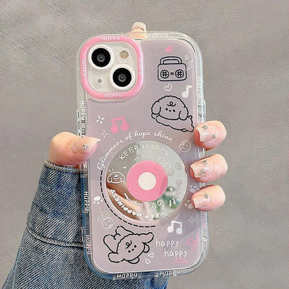 TSP20 Cute Phone Cases for iPhone 15 Pro Max, 14, 13, 12, or 11 - Cartoon Puppy and Dog Mirror Back Cover - Touchy Style