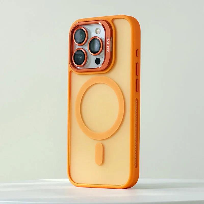 TSP200 Cute Phone Cases For iPhone 15, 12, 13, 14, 11 Pro Max Plus - With Ring Stand - Metal Lens Protection, Translucent Cover - Touchy Style