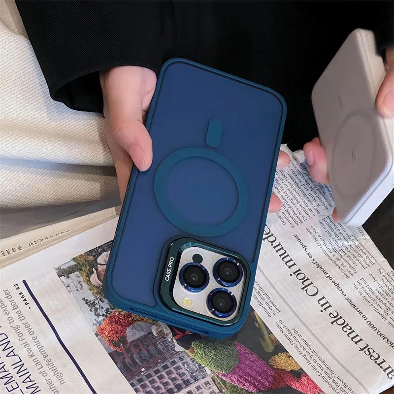 TSP200 Cute Phone Cases For iPhone 15, 12, 13, 14, 11 Pro Max Plus - With Ring Stand - Metal Lens Protection, Translucent Cover - Touchy Style