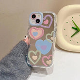 TSP24 Cute Phone Cases for iPhone 15 Pro Max, 14, 13, 12, and 11 - Heart Mirror Hard Back Cover - Touchy Style