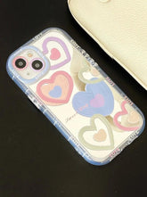 TSP24 Cute Phone Cases for iPhone 15 Pro Max, 14, 13, 12, and 11 - Heart Mirror Hard Back Cover - Touchy Style