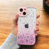 TSP33 Cute Phone Cases for iPhone 15, 14, 11, 12, 13 Pro Max, XS, X, XR, 7, 8 Plus, and Mini - Glitter Transparent Cover - Touchy Style