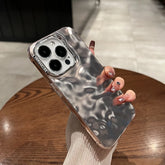 TSP36 Cute Phone Cases For iPhone 11, 12, 13, 14, 15 Pro Max - Electroplated Water Ripple Cover - Touchy Style