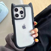 TSP38 Cute Phone Cases For iPhone 11, 12, 13, 14, 15 Pro Max - Soft Silicone Cat Ear Design - Bumper Cover - Touchy Style