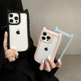 TSP38 Cute Phone Cases For iPhone 11, 12, 13, 14, 15 Pro Max - Soft Silicone Cat Ear Design - Bumper Cover - Touchy Style