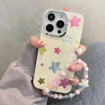 TSP43 Cute Phone Cases For iPhone 11, 12, 13, 14, and 15 Pro Max - Colorful Stars Design - Touchy Style