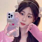 TSP44 Cute Phone Cases for iPhone 11, 12, 13, 14, 15, Pro Max, and 15 Plus - Red Mini Heart Design - Touchy Style