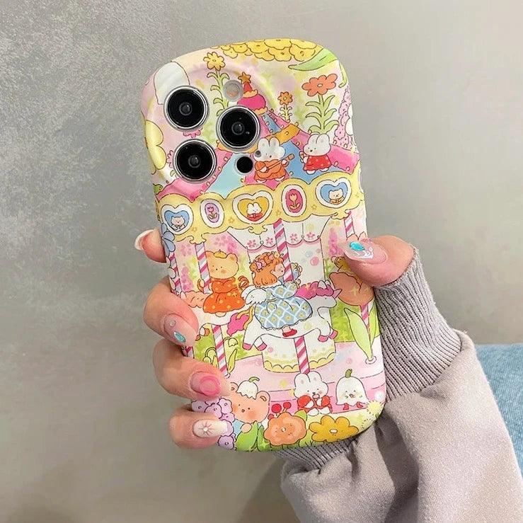 TSP50 Cute Phone Cases For iPhone 11, 12, 13, and 14 Pro Max - Lovely Cartoon Back Cover - Touchy Style