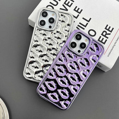 TSP51 Cute Phone Cases For iPhone 15 Pro Max, 14, 13, 11, 12, XR, X, XS Max, 7, 8 Plus, and SE - 3D Clouds Glossy Cover - Touchy Style