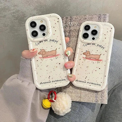 TSP54 Cute Phone Cases For iPhone 11, 12, 13, 14, 15 Pro Max - Cartoon Dog Pattern - Touchy Style