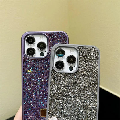 TSP55 Cute Phone Cases For iPhone 15 Plus, 14, 13, and 12 Pro Max - Shiny Stars Pattern - Touchy Style