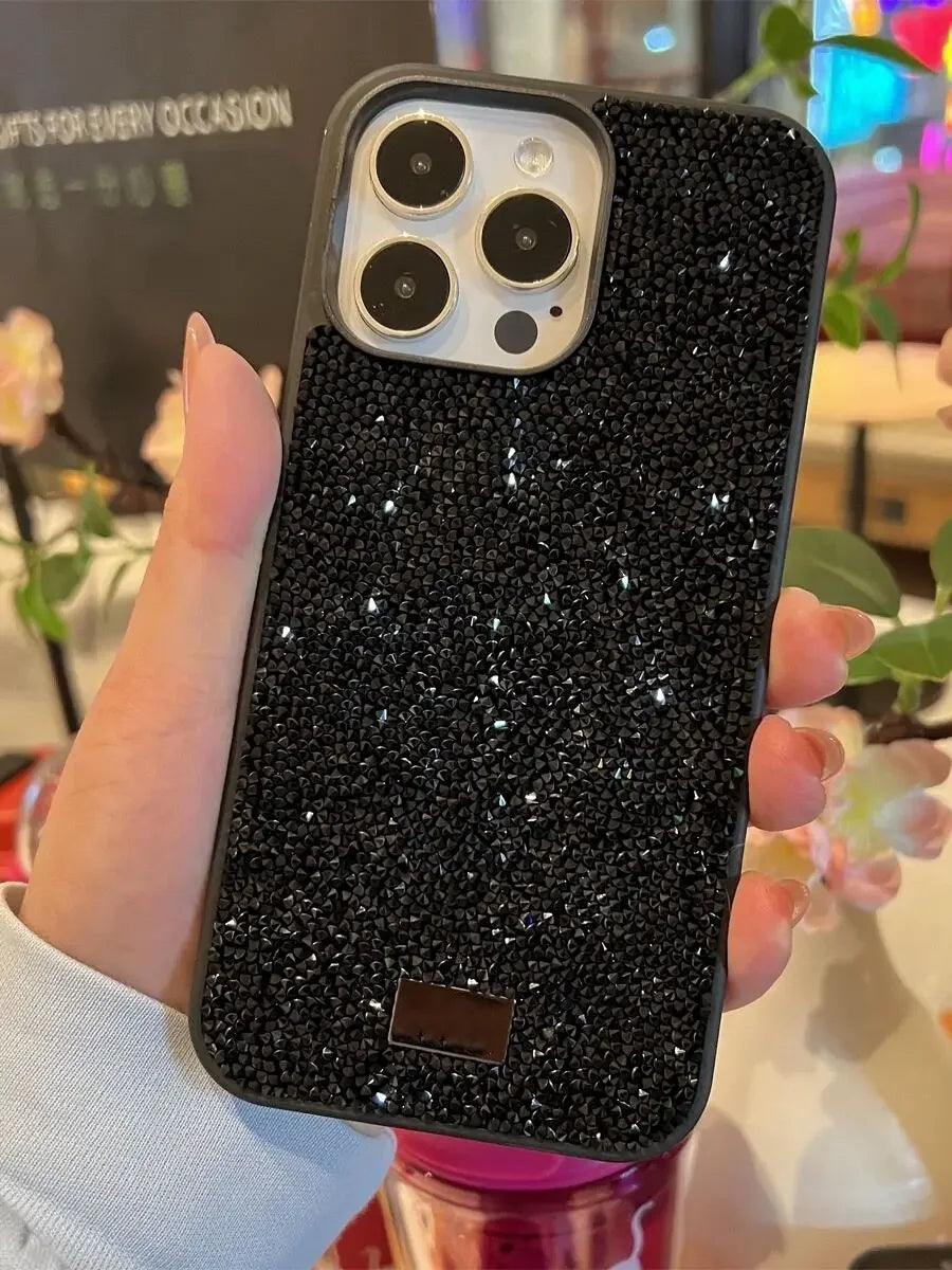 TSP55 Cute Phone Cases For iPhone 15 Plus, 14, 13, and 12 Pro Max - Shiny Stars Pattern - Touchy Style