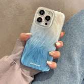 TSP64 Cute Phone Case for iPhone 11, 12, 13, 14, 15 Pro Max, and 15 Plus - Stylish Laser Gradient Feather Pattern - Touchy Style