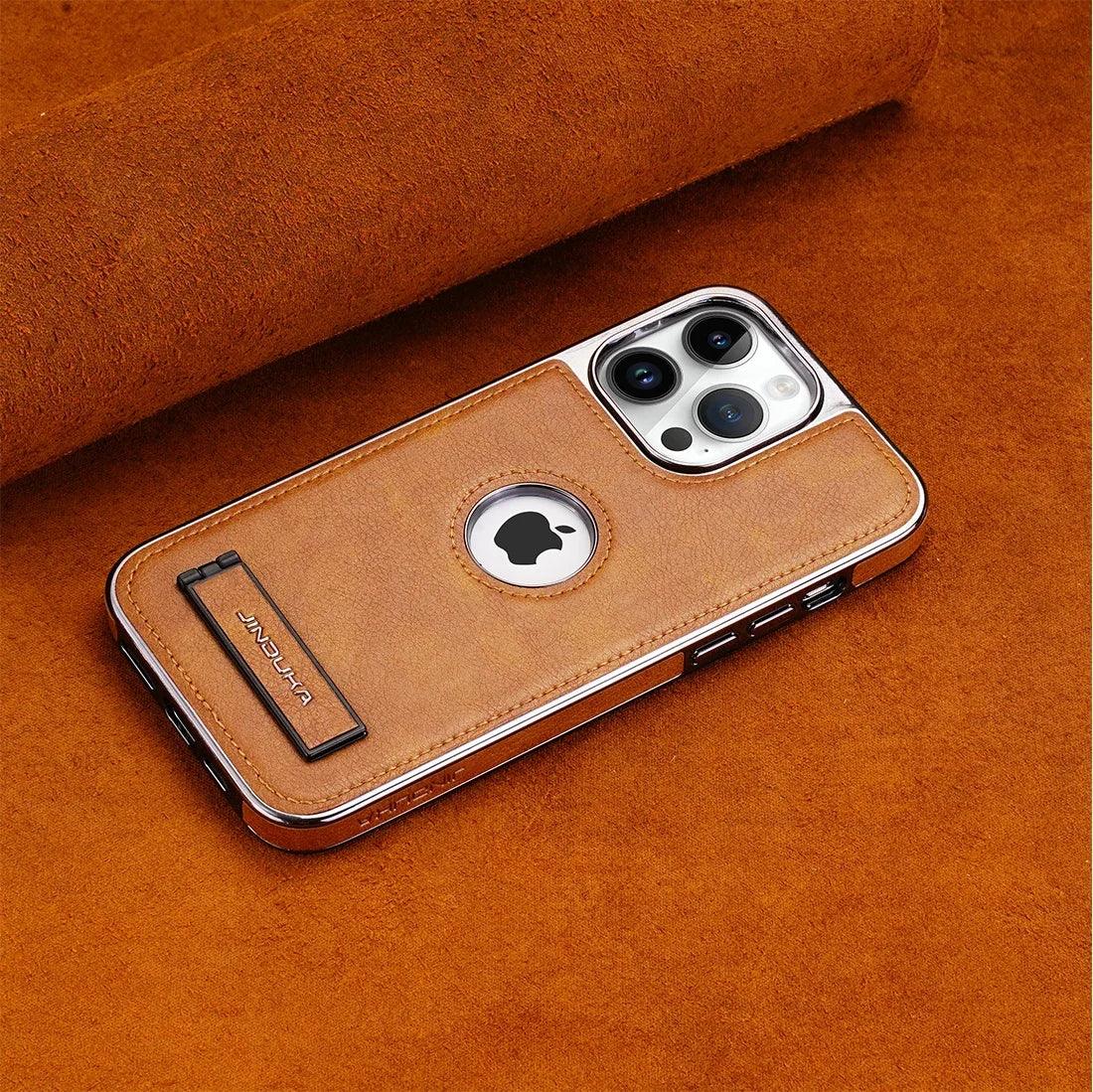 TSP70 Cute Phone Cases For iPhone 14 Pro Max, 13, 12, and 15 - With Invisible Kickstand - Leather Cover - Touchy Style