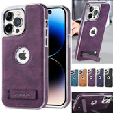 TSP70 Cute Phone Cases For iPhone 14 Pro Max, 13, 12, and 15 - With Invisible Kickstand - Leather Cover - Touchy Style